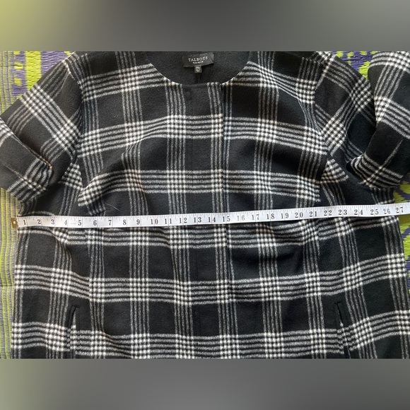 Talbots Wool Blend Plaid Topper Jacket Size 3X Petite - Picture 10 of 12